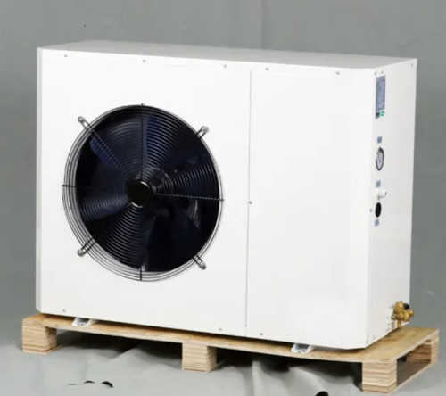 último caso de la compañía sobre calentadores de agua aire-agua de la pompa de calor del inversor de 9kw R32 DC