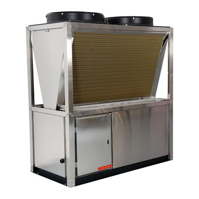 Capa de acero inoxidable de 120 grados de vapor de alta temperatura de la fuente de aire bomba de calor R410 refrigeración
