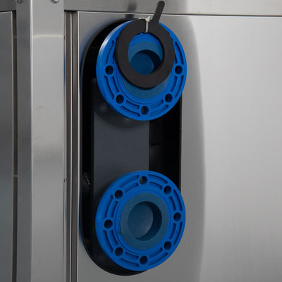 Capa de acero inoxidable de 120 grados de vapor de alta temperatura de la fuente de aire bomba de calor R410 refrigeración