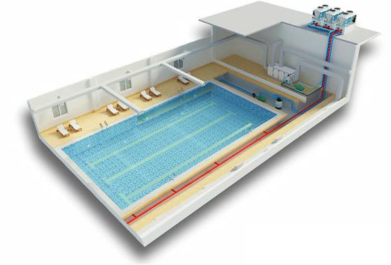 Ahorro de la energía del aire acondicionado de la pompa de calor de la fuente de aire de la calefacción por el suelo