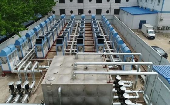 Pompa de calor de la cascada de la agua caliente R134a R410A 150Kw para las empresas mineras