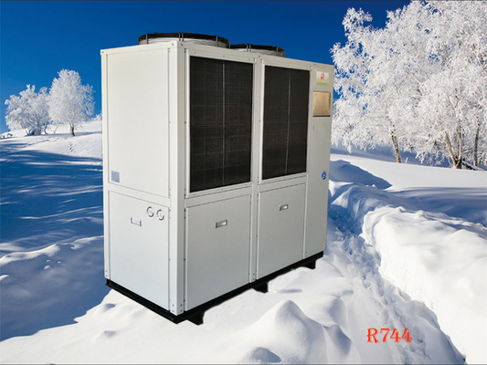 Temperatura integral 45Kw de la pompa de calor del inversor de la CA de la cascada del CO2 baja